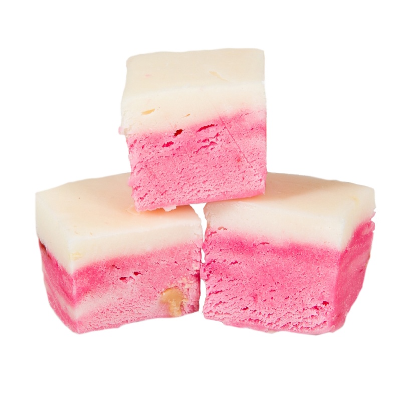 Pink & White Soft Nougat Luxury Hand Made Sweets The Fudge Factory